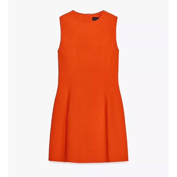 Zara Vibrant Orange Mini Dress - Picture 6 of 8